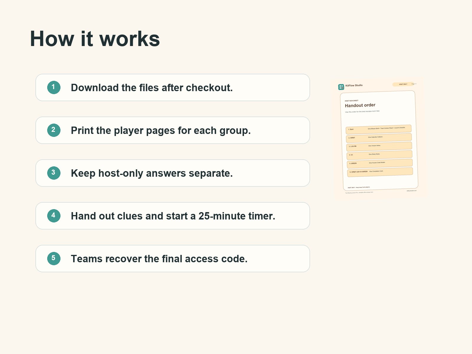 How to run a printable office escape room team-building game