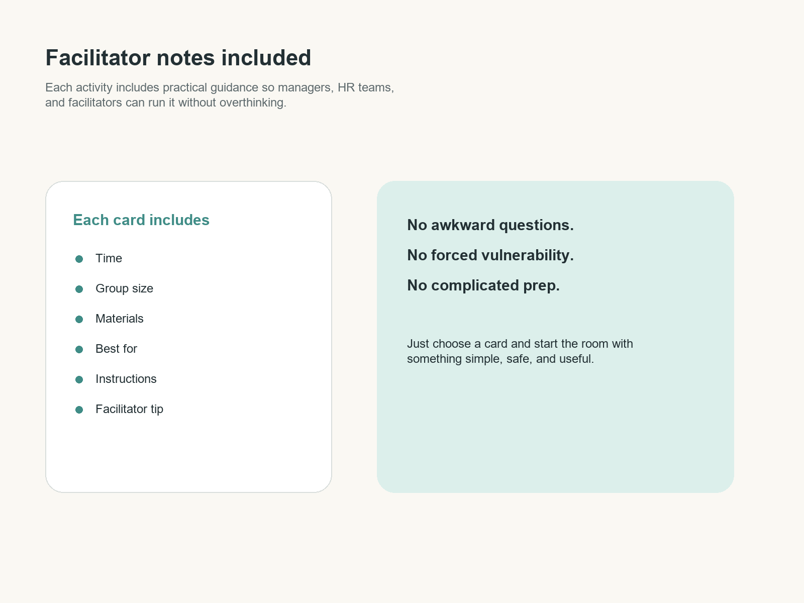Facilitator notes preview
