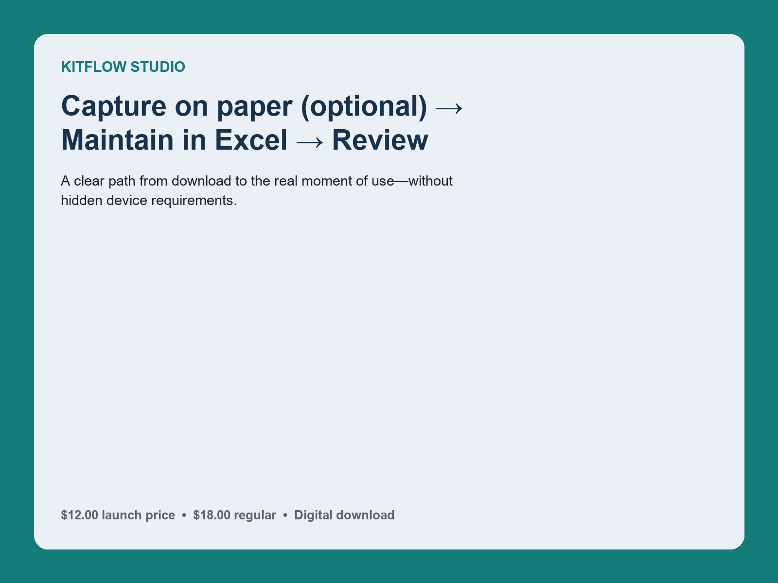 Simple workflow for using Meeting Decisions & Action Tracker