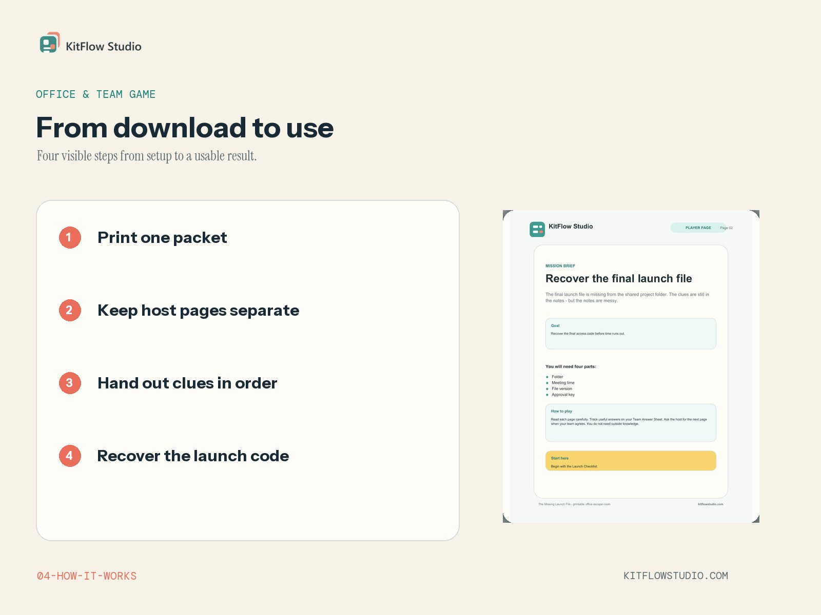 Four-step workflow for running The Missing Launch File